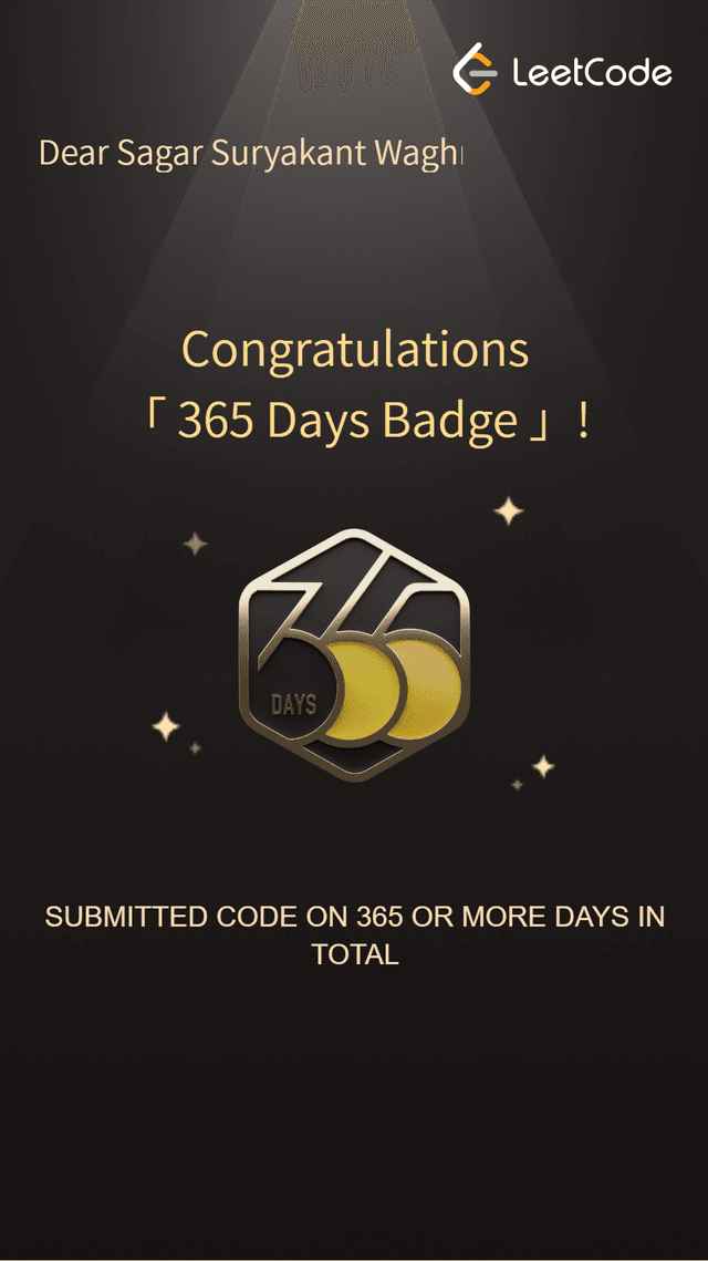 365 Days LeetCode
