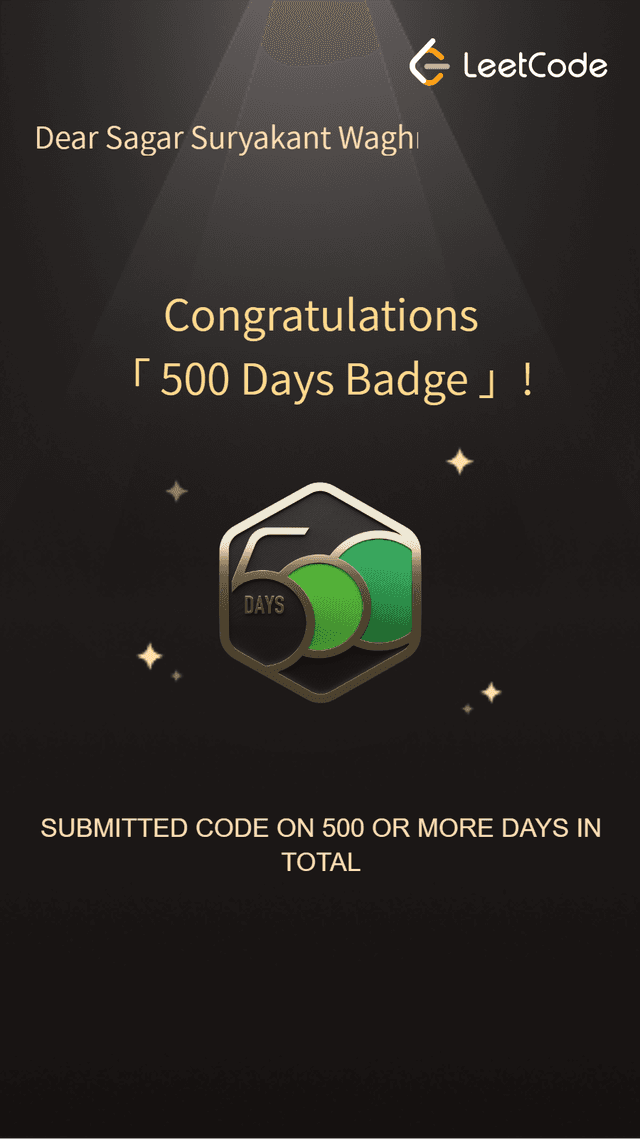 500 Days LeetCode