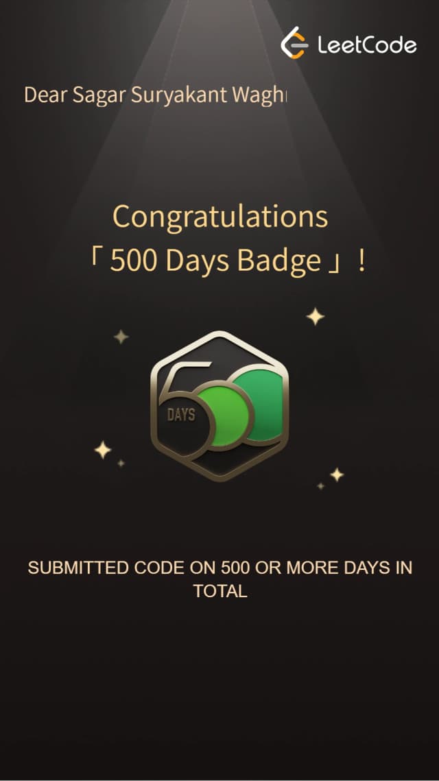 500 Days LeetCode