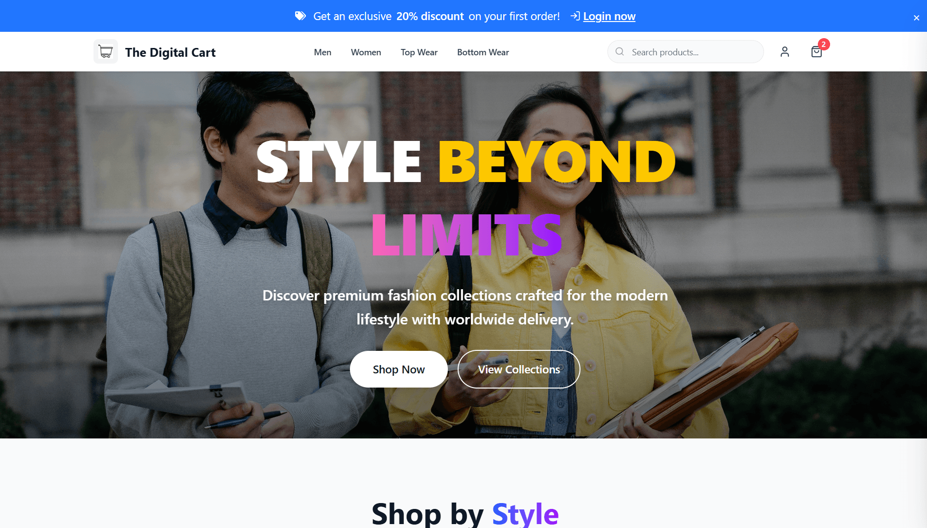 The Digital Cart — Premium E-commerce Platform