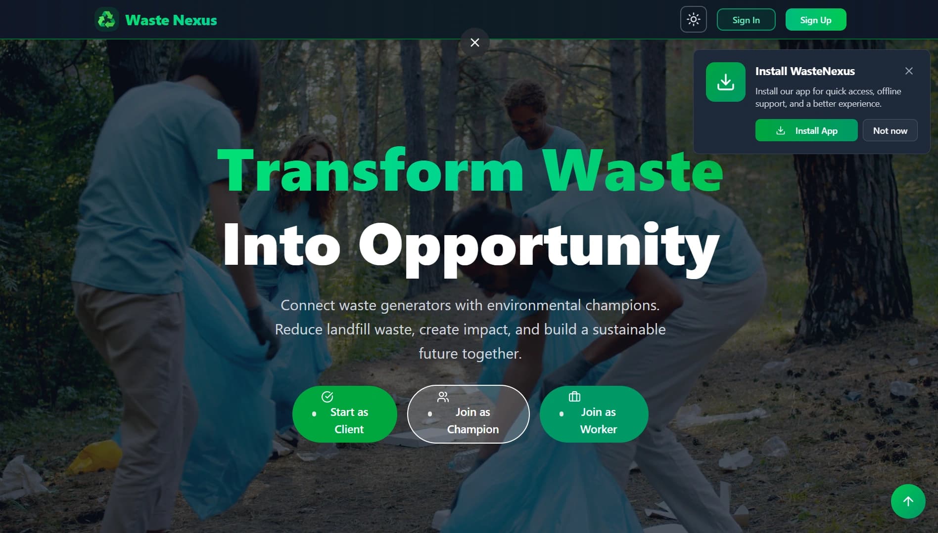 WasteNexus — AI-Powered Waste Management Platform